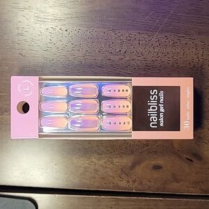 Dashing Diva Nailbliss Salon Gel Nails - Pink & Peach Chrome NIB